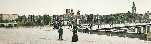 Vista de Logroño desde la margen izquierda